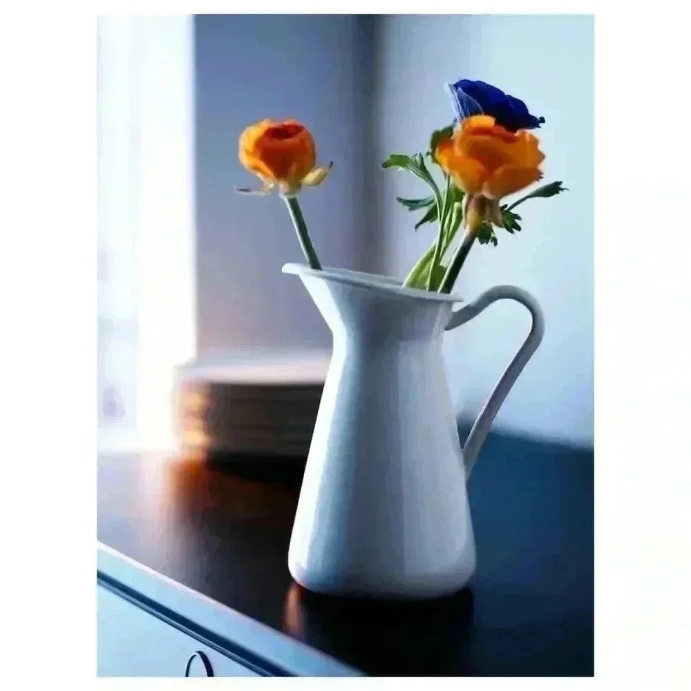 Ikea SOCKERÄRT Vase/jug, white, 6 "